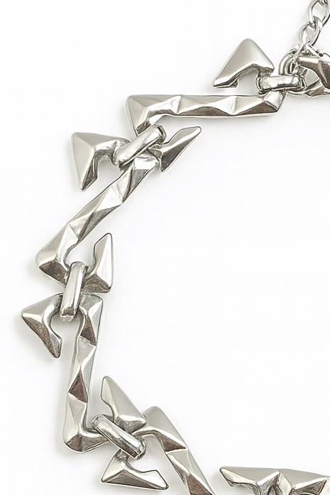 SILVER FACETED BRACELET