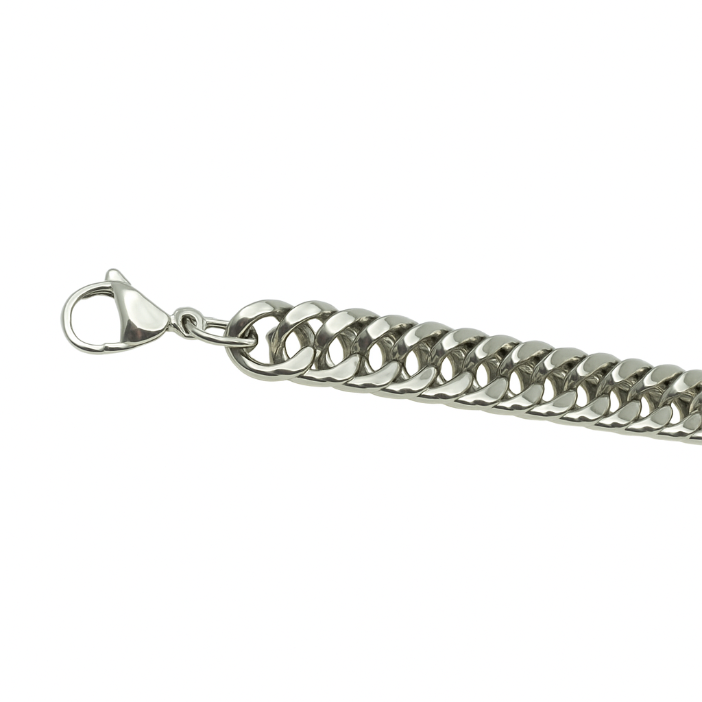 SILVER CUBAN LINK BRACELET 5MM