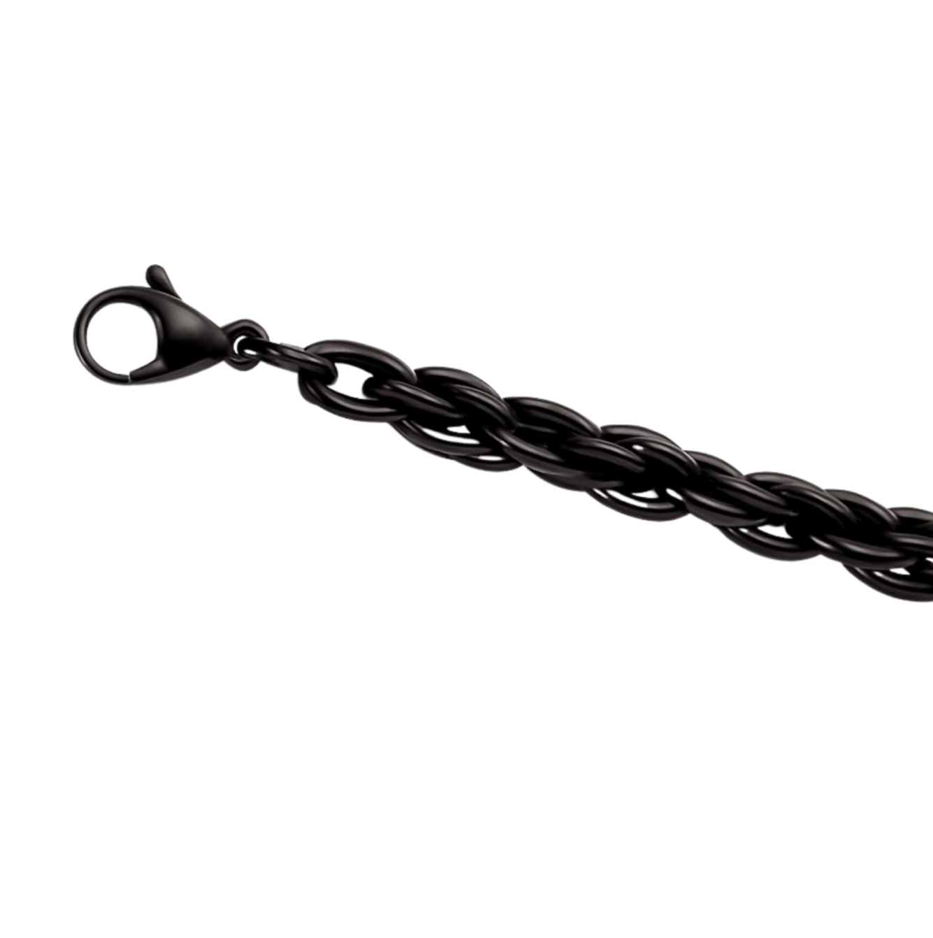 OBISIDIAN ROPE CHAIN BRACELET