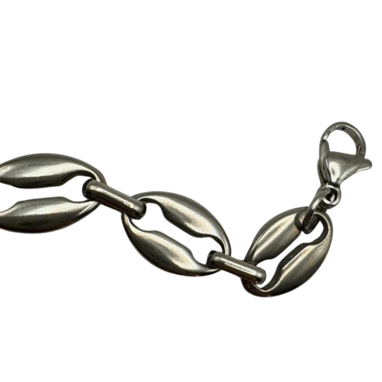 SILVER COFFEE BEAN BRACELET