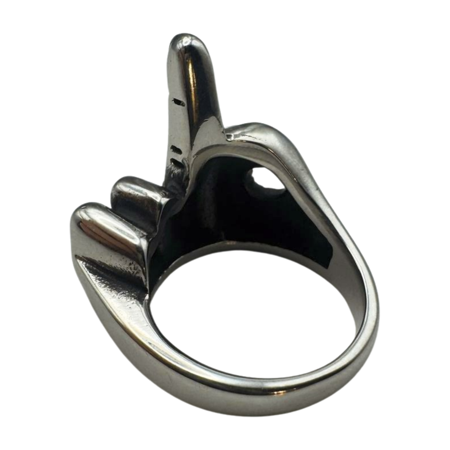 SILVER MIDDLE FINGER RING