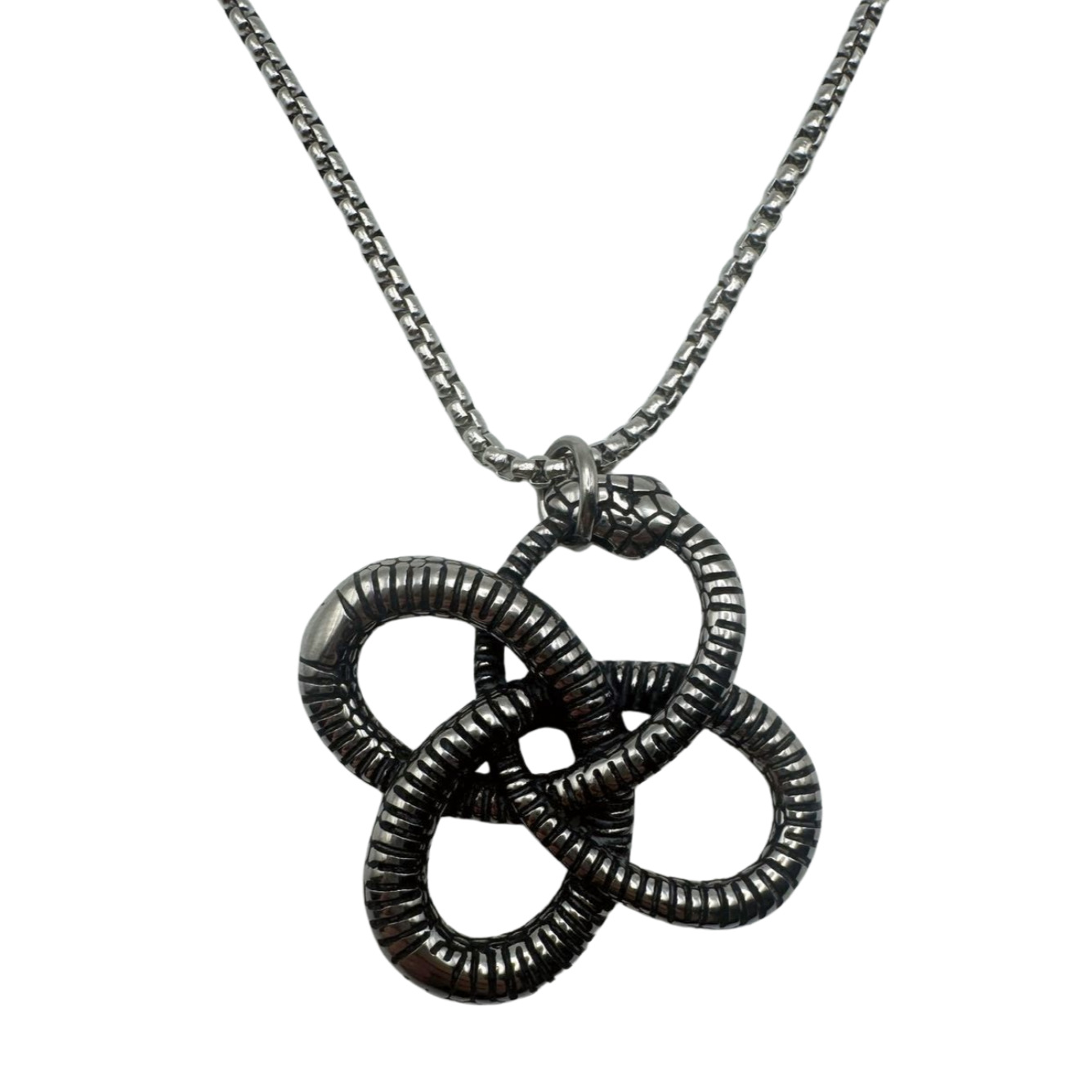 SILVER SERPENT NECKLACE