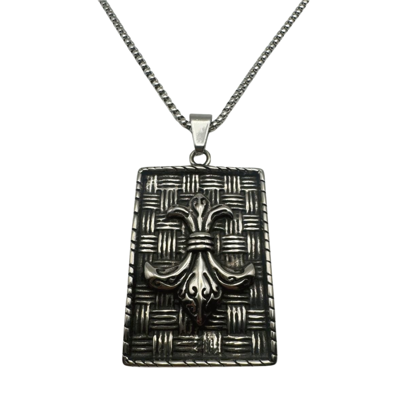 SILVER WOVEN SAINT NECKLACE