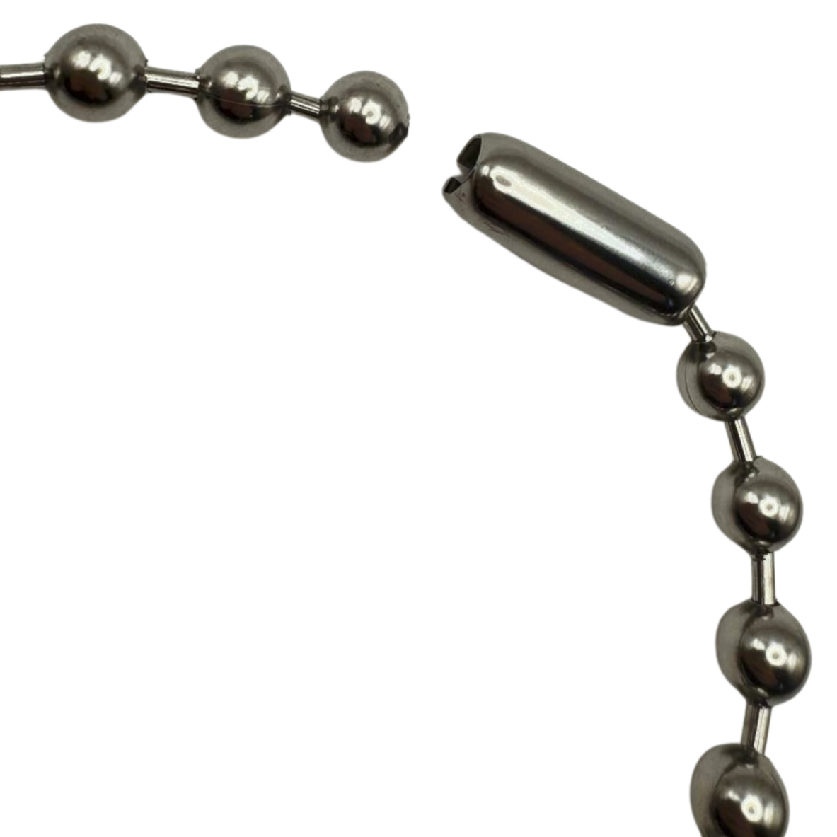 SILVER BEADED SPIKE CHAIN