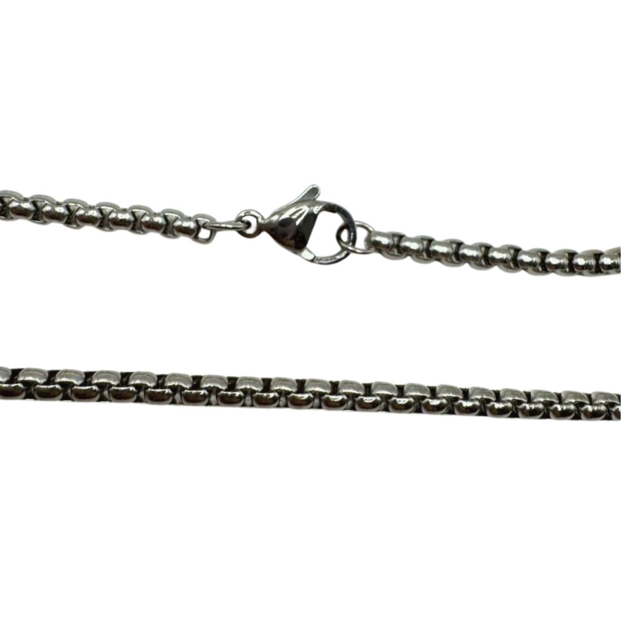 SILVER TWISTED CROSS CHAIN