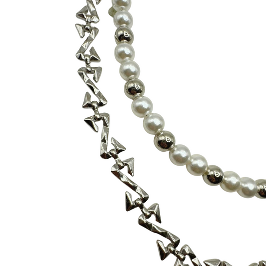 CYBER BEADED CHAIN BELT