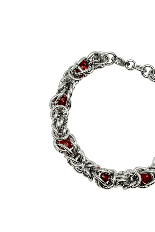 CRIMSON CHAINMAILLE BRACELET