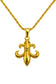 GOLD FLEUR DE LIS NECKLACE