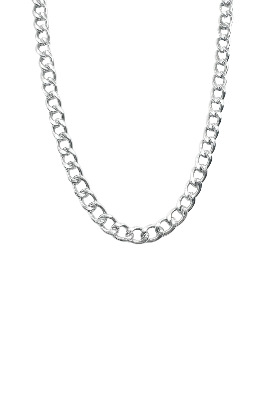 20" SILVER CUBAN LINK