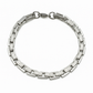 SILVER RECTANGLE LINK BRACELET