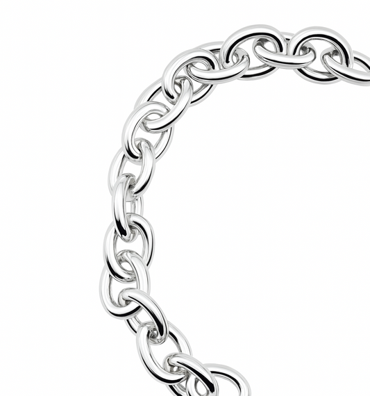 SILVER CHAIN-LINK BRACELET