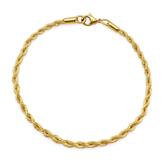 GOLD ROPE CHAIN BRACELET