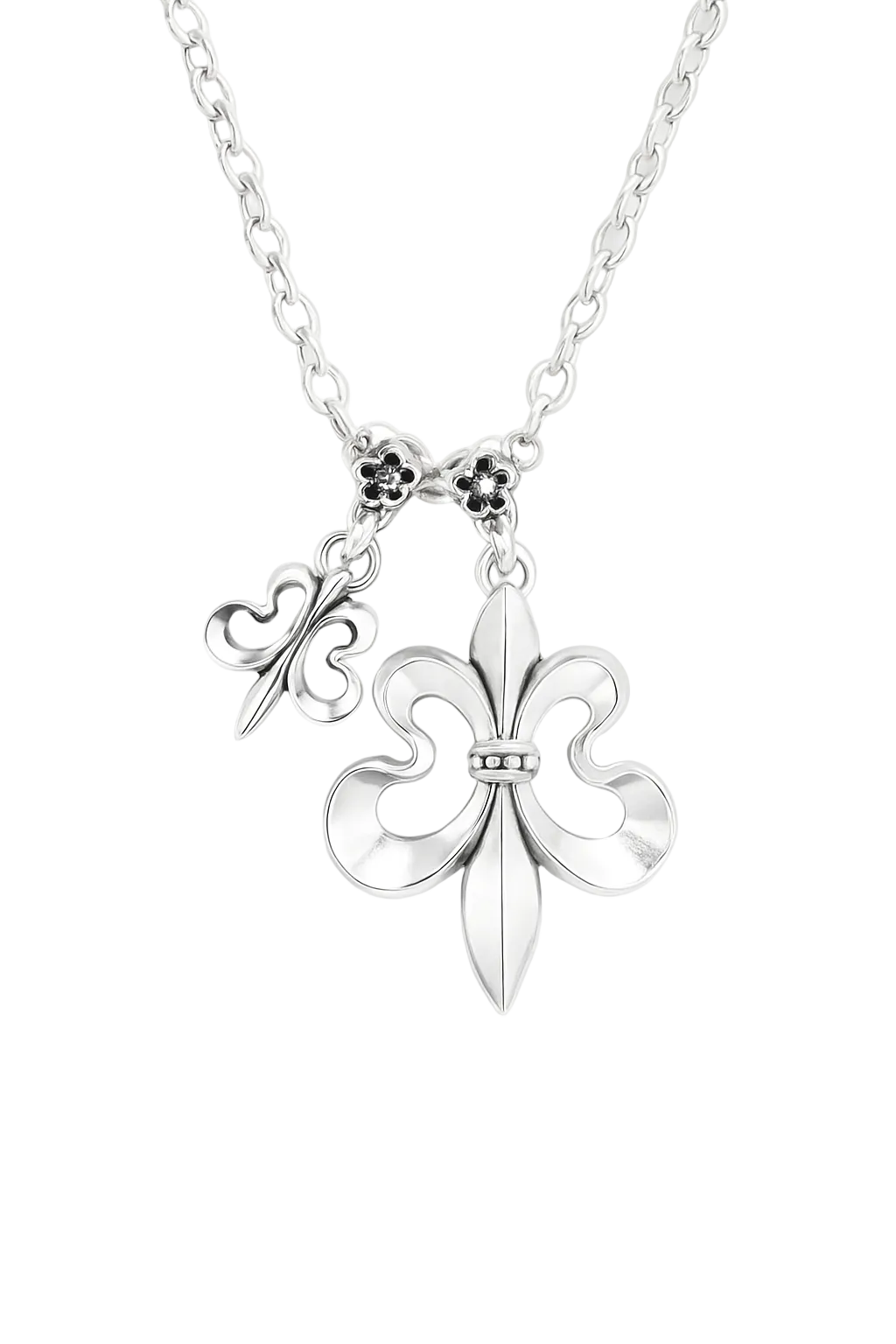 DOUBLE FLEUR DE LIS NECKLACE