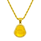 YELLOW BHUDDA GEMSTONE CHAIN