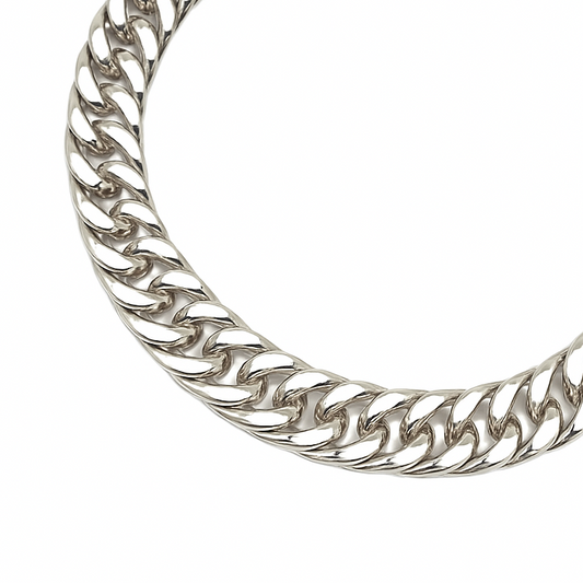 SILVER CUBAN LINK BRACELET 5MM