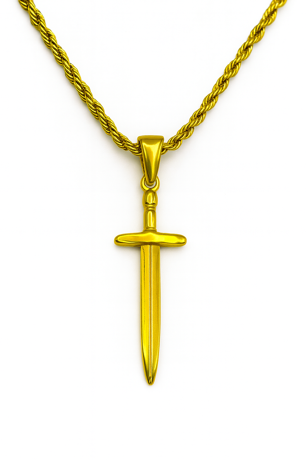 GOLD SWORD NECKLACE