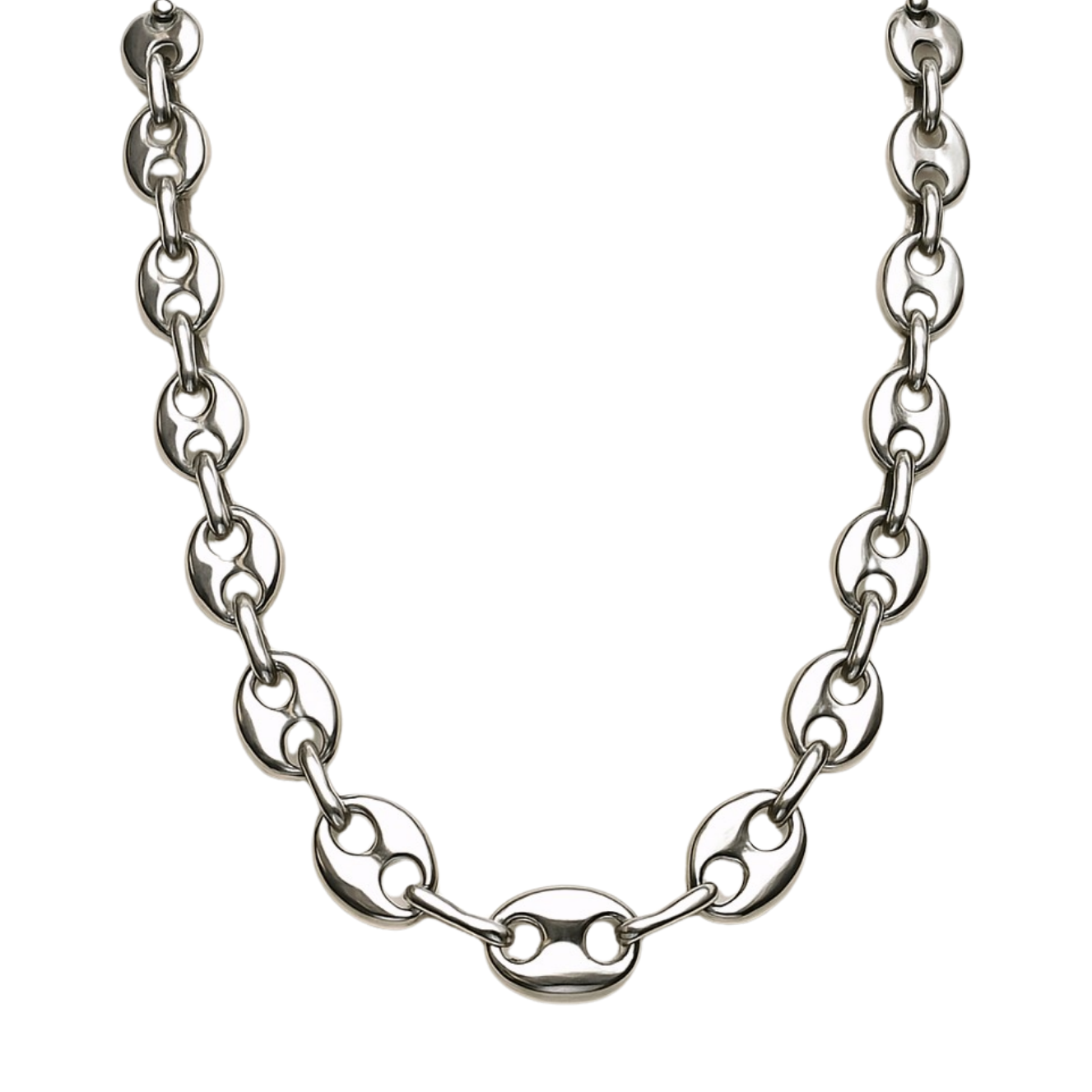 SILVER COFFEE BEAN LINK