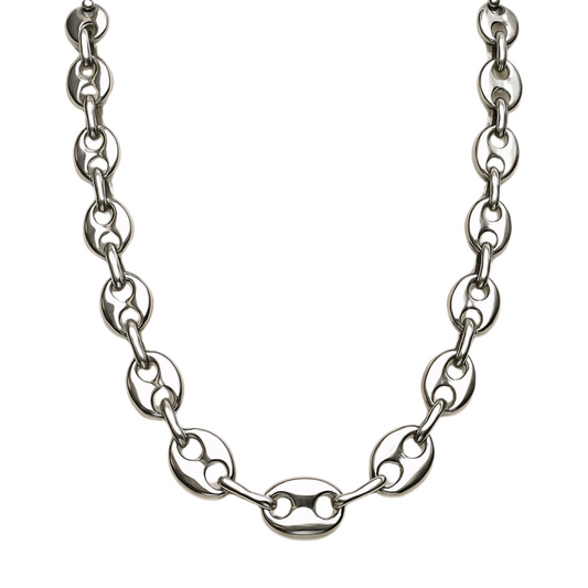 SILVER COFFEE BEAN LINK