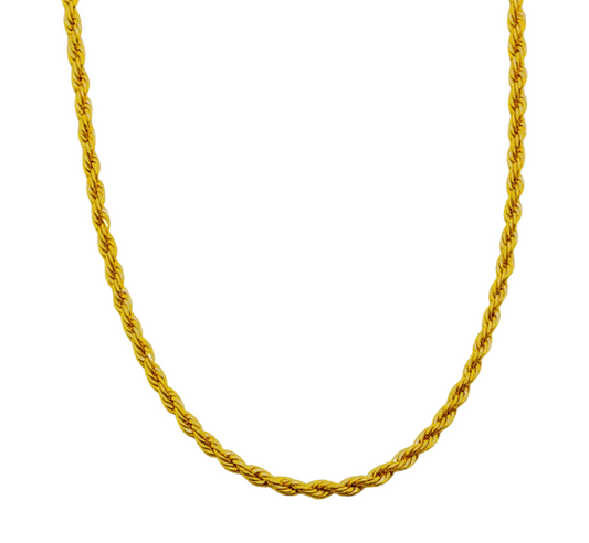 GOLD ROPE CHAIN NECKLACE