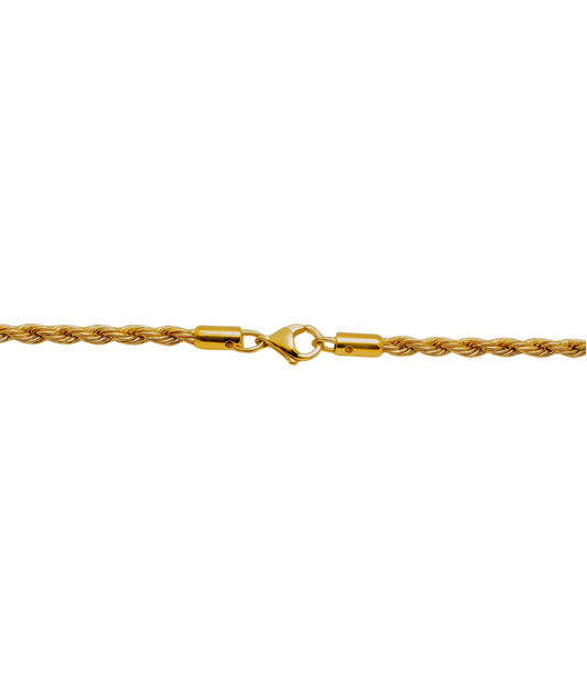 GOLD ROPE CHAIN NECKLACE