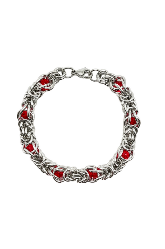 CRIMSON CHAINMAILLE BRACELET