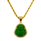 GREEN BHUDDA GEMSTONE CHAIN