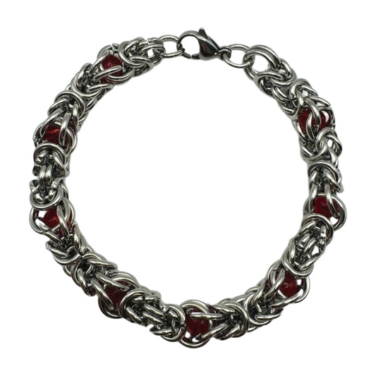 SILVER CHAINMAILLE BRACELET