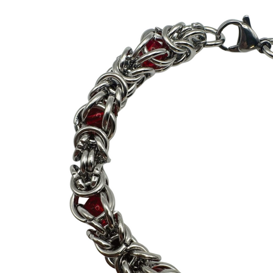 SILVER CHAINMAILLE BRACELET
