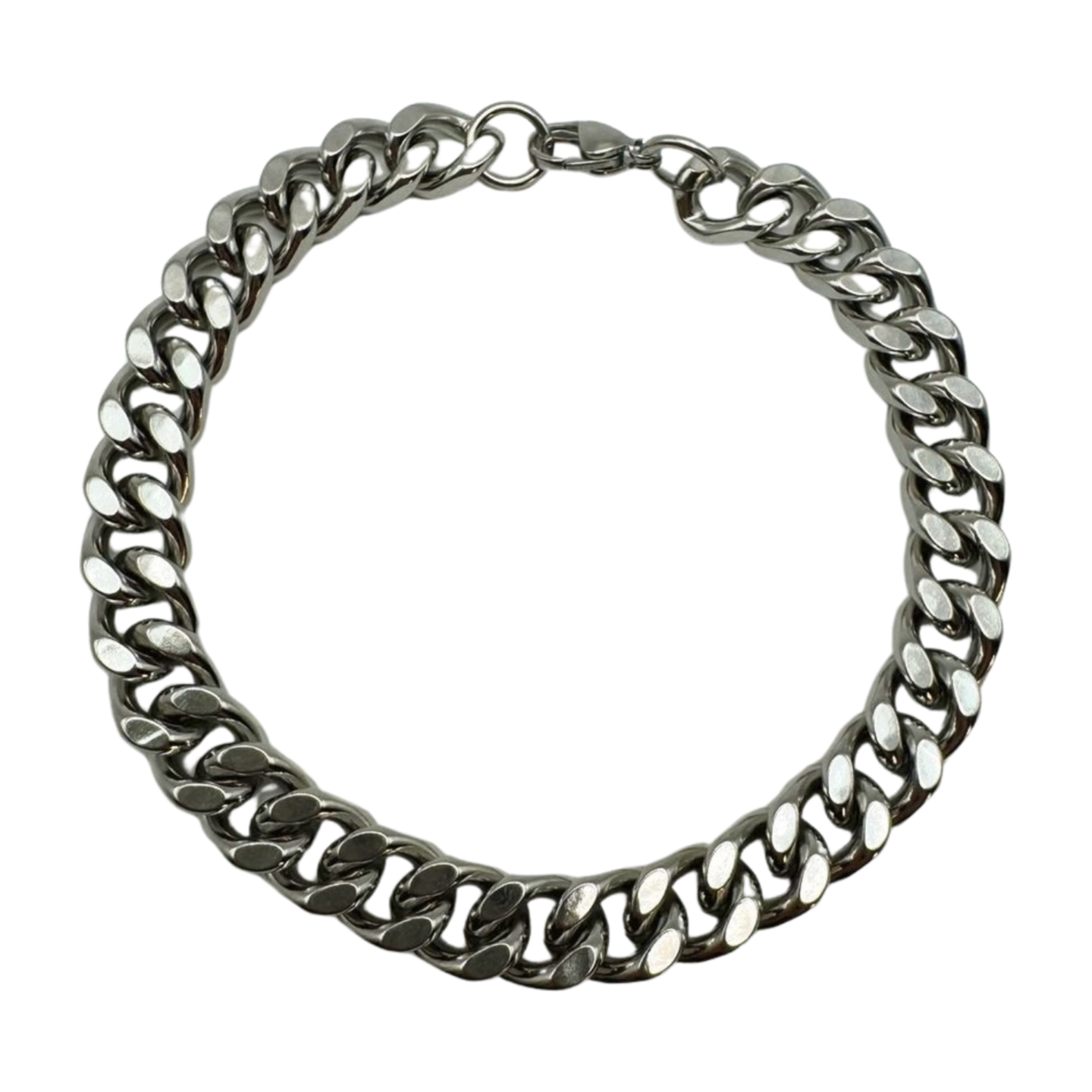 SILVER CUBAN LINK BRACELET