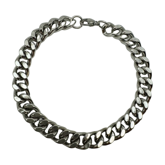 SILVER CUBAN LINK BRACELET