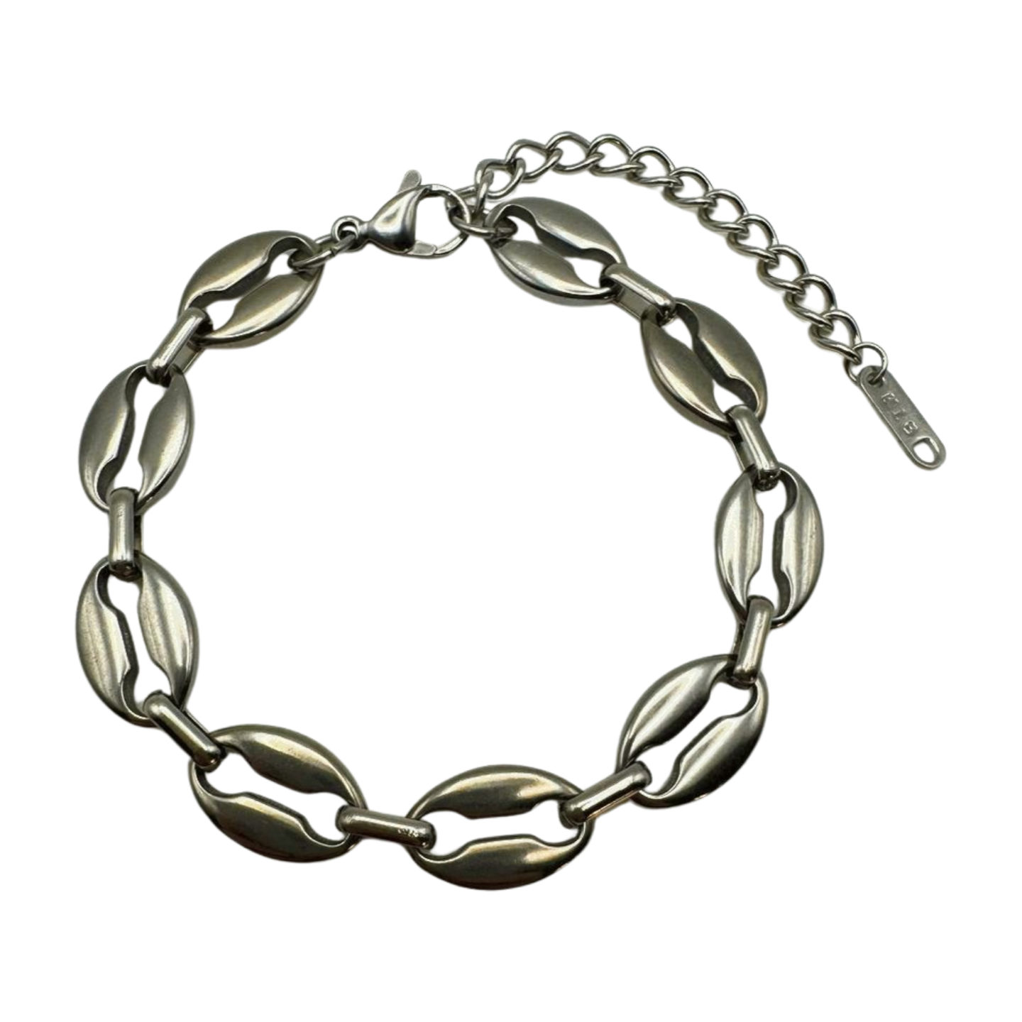 SILVER COFFEE BEAN BRACELET