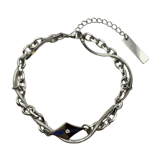 SILVER MULTI CHAIN BRACELET
