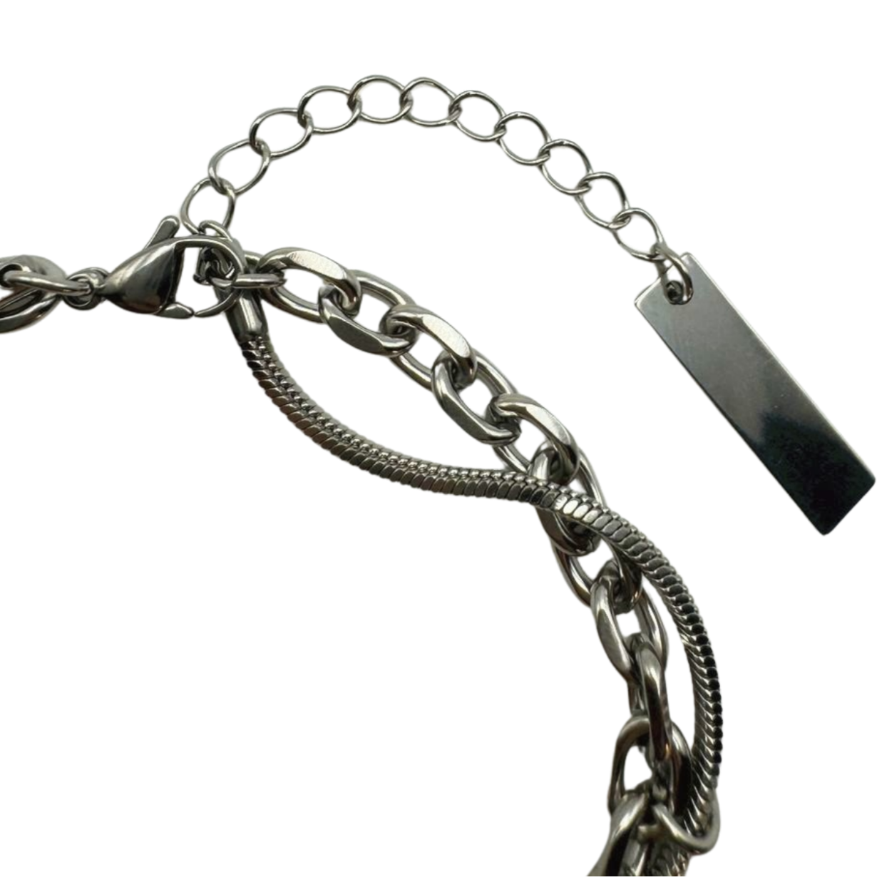 SILVER MULTI CHAIN BRACELET