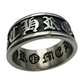Gothic text ring
