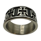 Silver cross ring