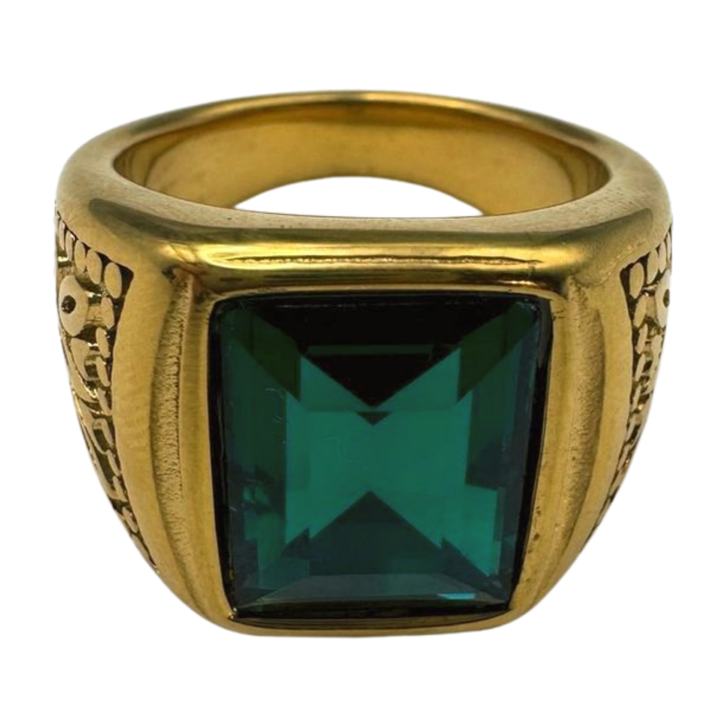 Gold emerald ring