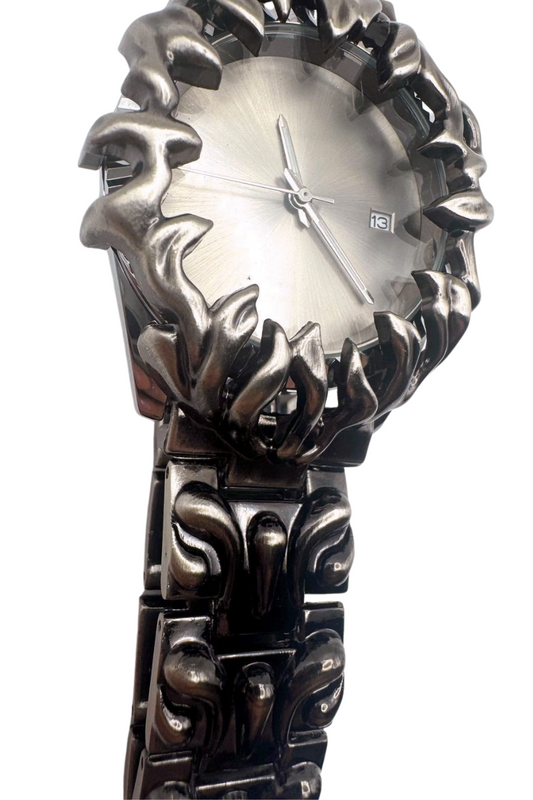 SILVER VANTAGE CLAW WATCH