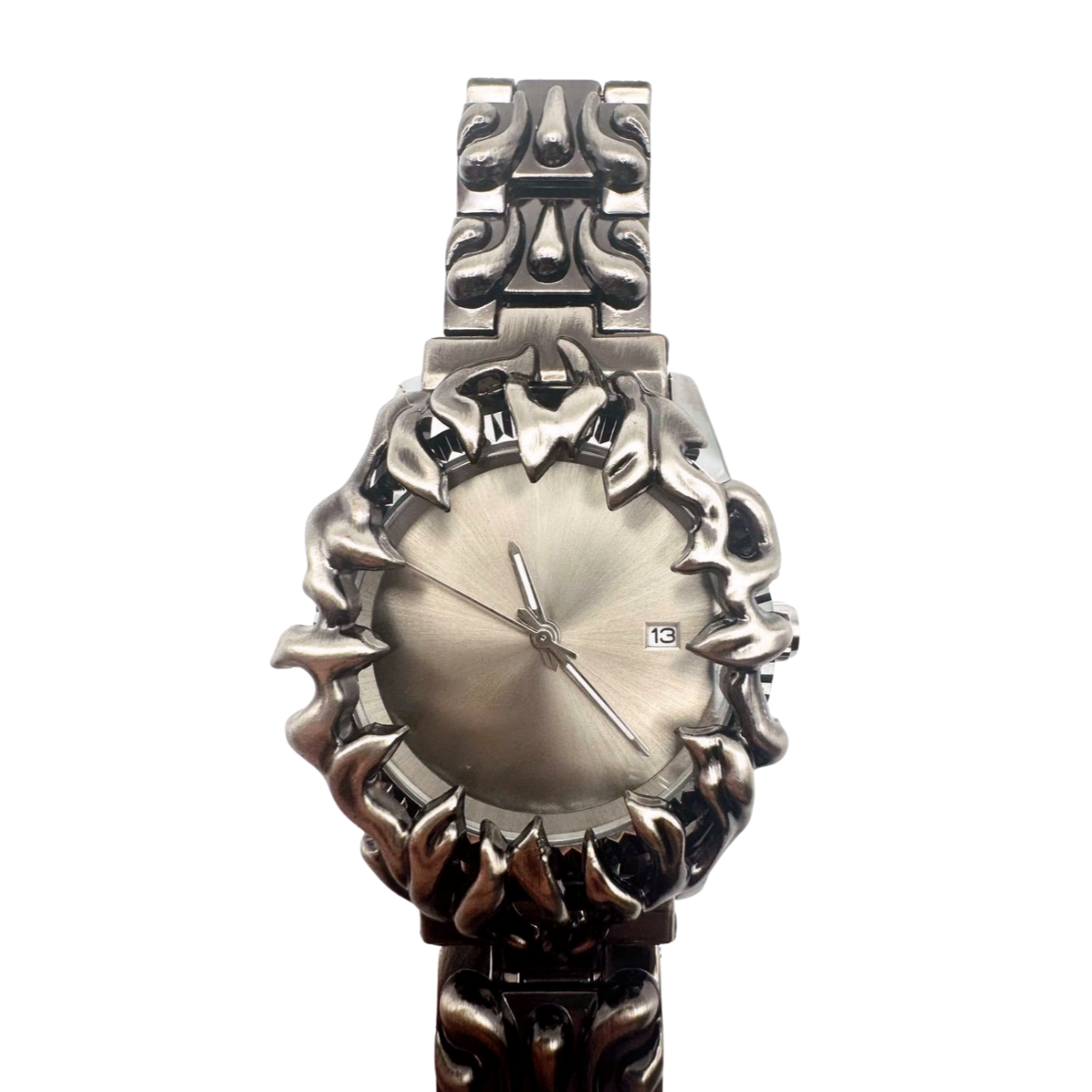 SILVER VANTAGE CLAW WATCH