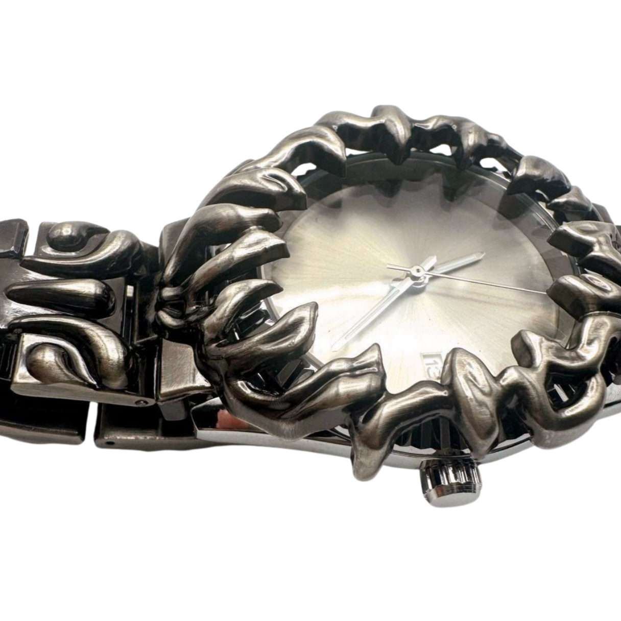SILVER VANTAGE CLAW WATCH