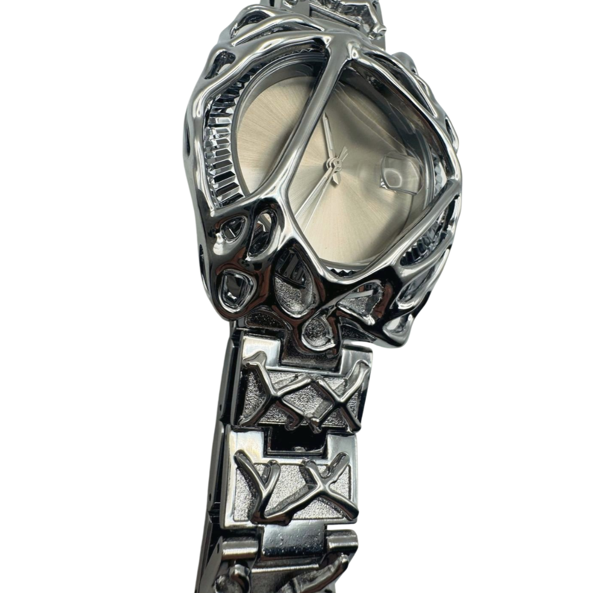 SILVER SKELETON CYBER WATCH