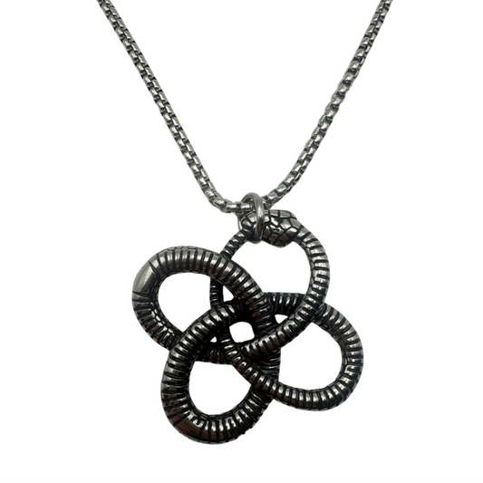 SILVER SERPENT NECKLACE