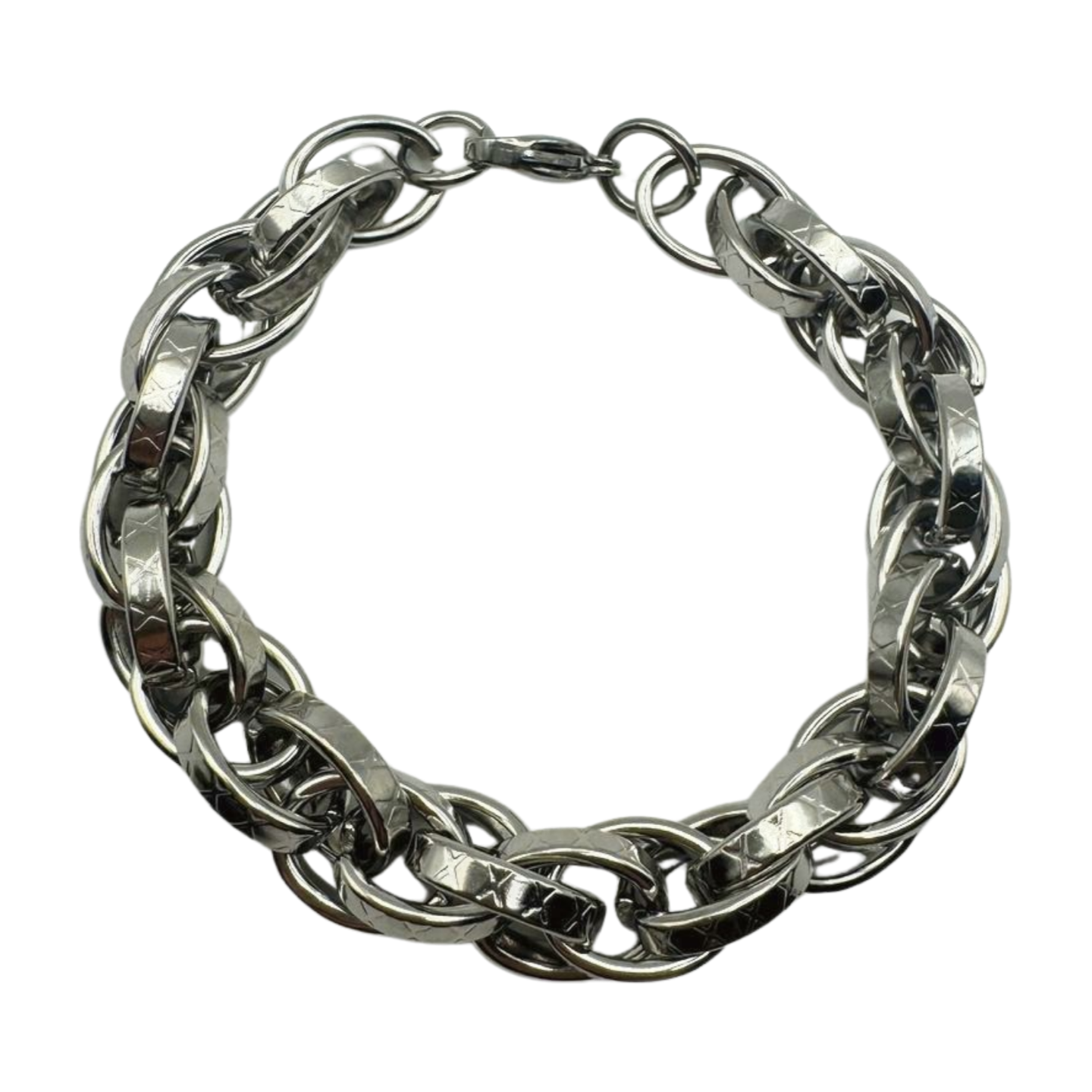 SILVER CHUNKY LINK BRACELET