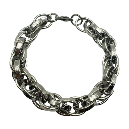 SILVER CHUNKY LINK BRACELET