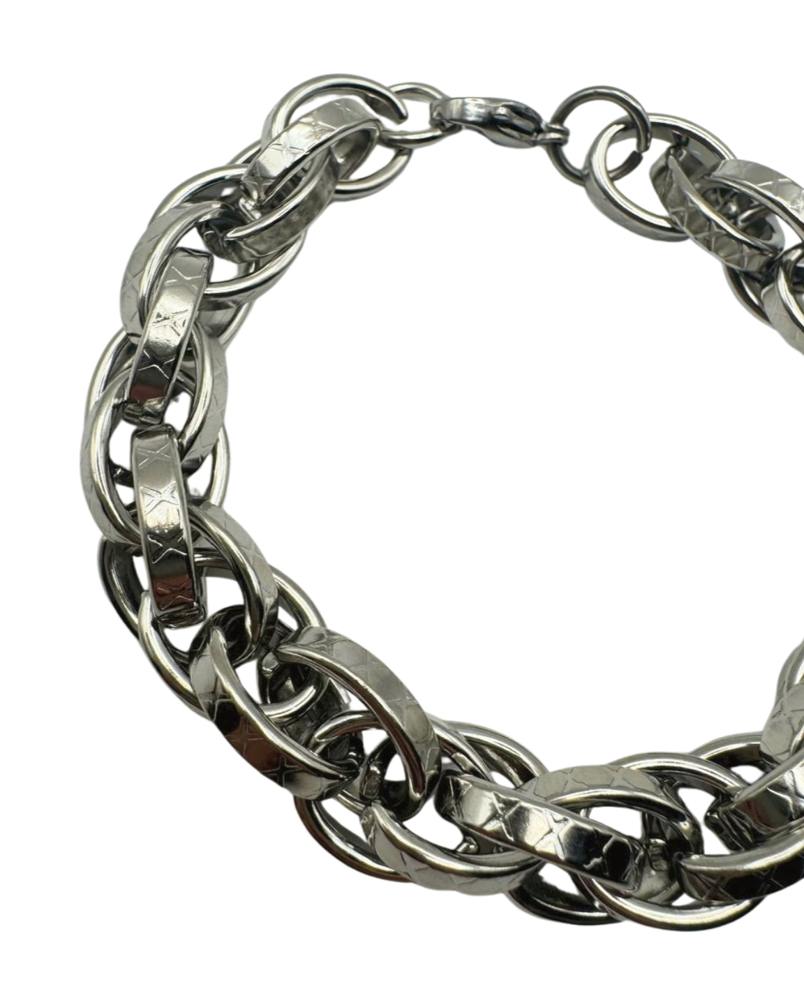 SILVER CHUNKY LINK BRACELET