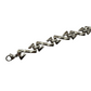 SILVER FACETED BRACELET