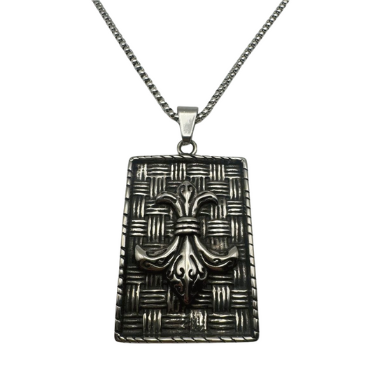 SILVER WOVEN SAINT NECKLACE