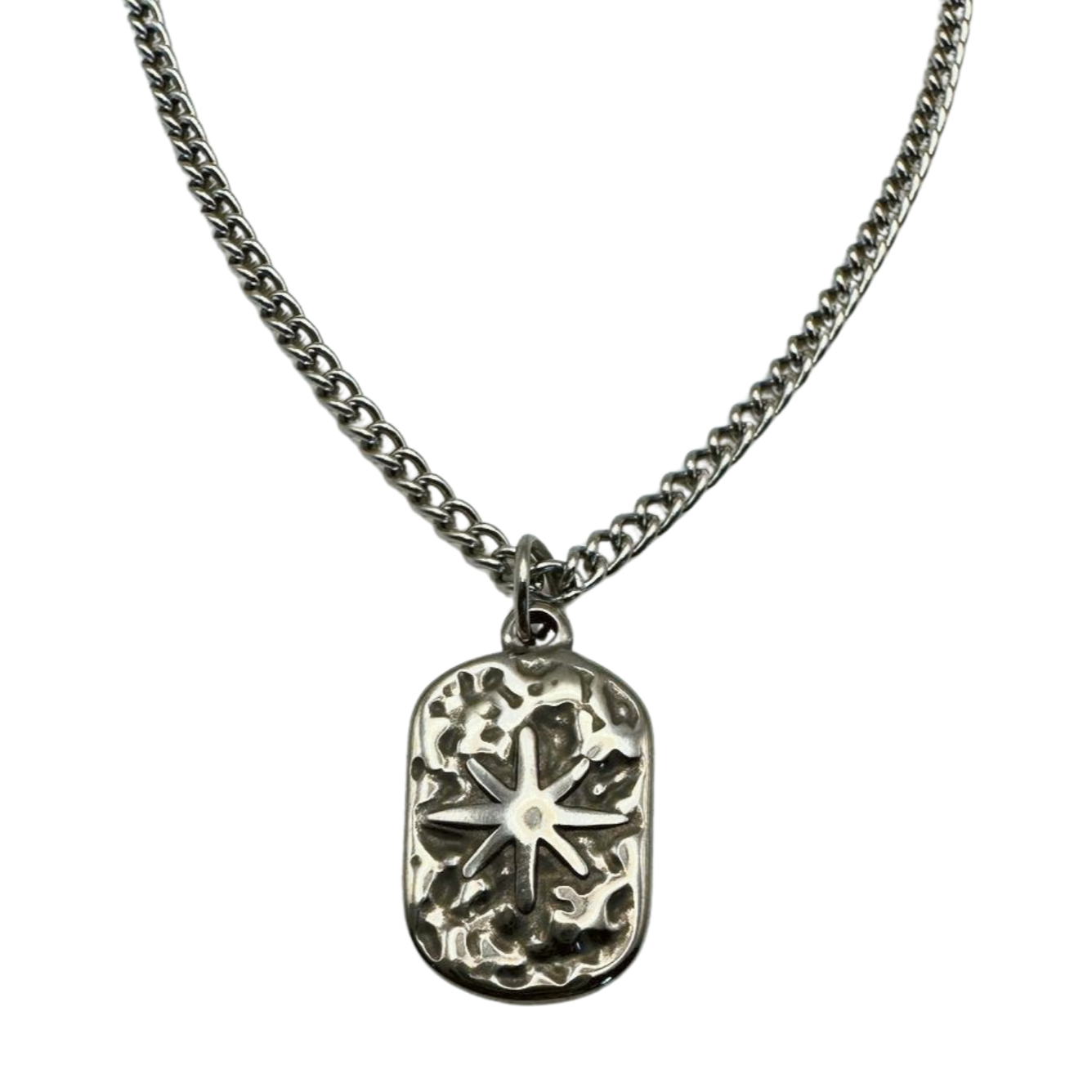 SILVER NORTH STAR NECKLACE
