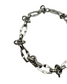 SILVER BARBED WIRE BRACELET