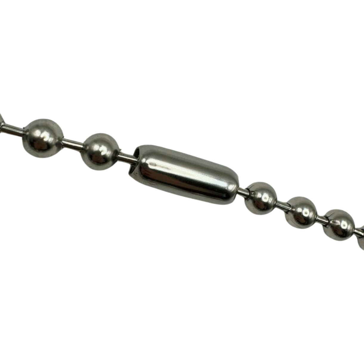 SILVER BEADED SPIKE CHAIN