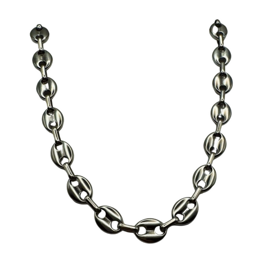 SILVER COFFEE BEAN LINK